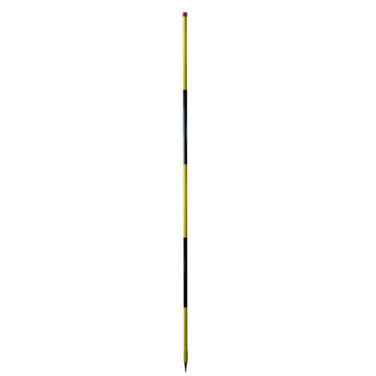 NESTLE Schneeleitstab aus Stahlrohr, 250 cm, gelb/schwarz, 12 Stück im Set