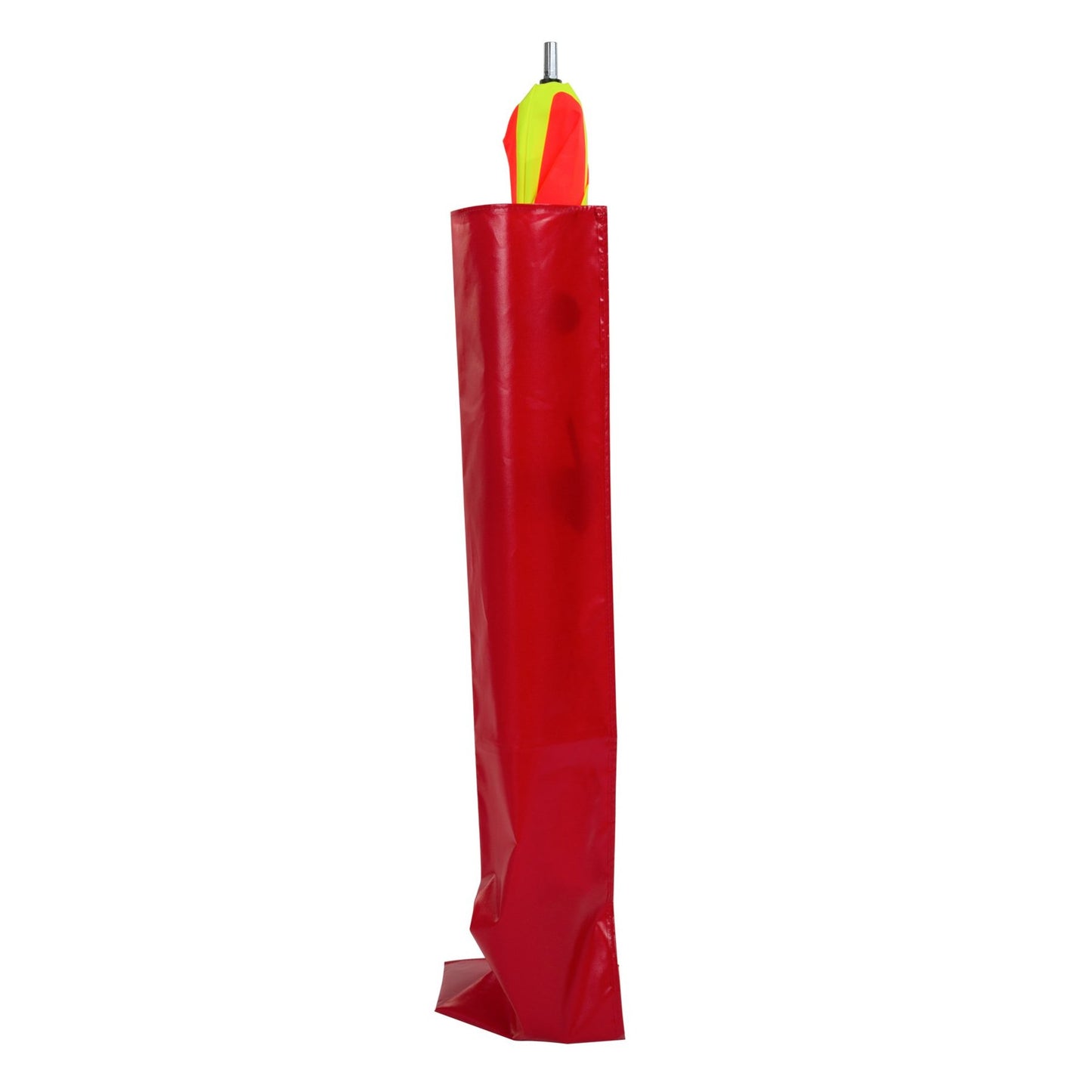 NESTLE Warnpyramide 90 cm, Schaufelmann (VZ123) gelb retroreflektierend, mit Feder