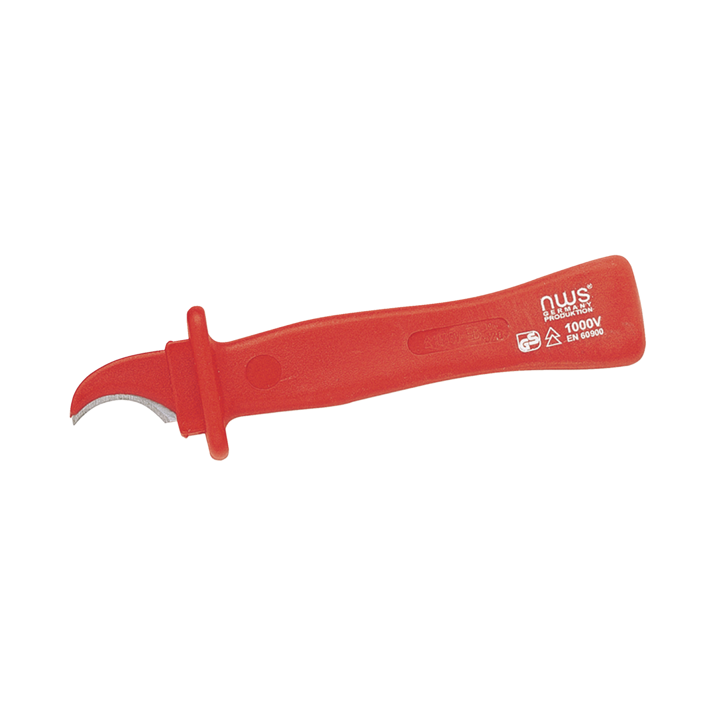 Abmantelungsmesser 1000V Ergonomischer Sicherheitsgriff aus zäh elastischem, schlagfesten Kunststoff Isolierung nach DIN EN/IEC 60900
