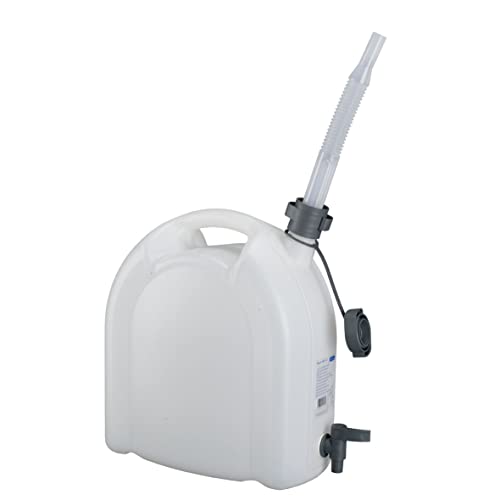 Pressol Wasserkanister-15 Liter aus Polyethylen | Lebensmittelecht | für Trinkwasser und flüssige Lebensmittel | flexibles Auslaufrohr mit integrierter Entlüftung |