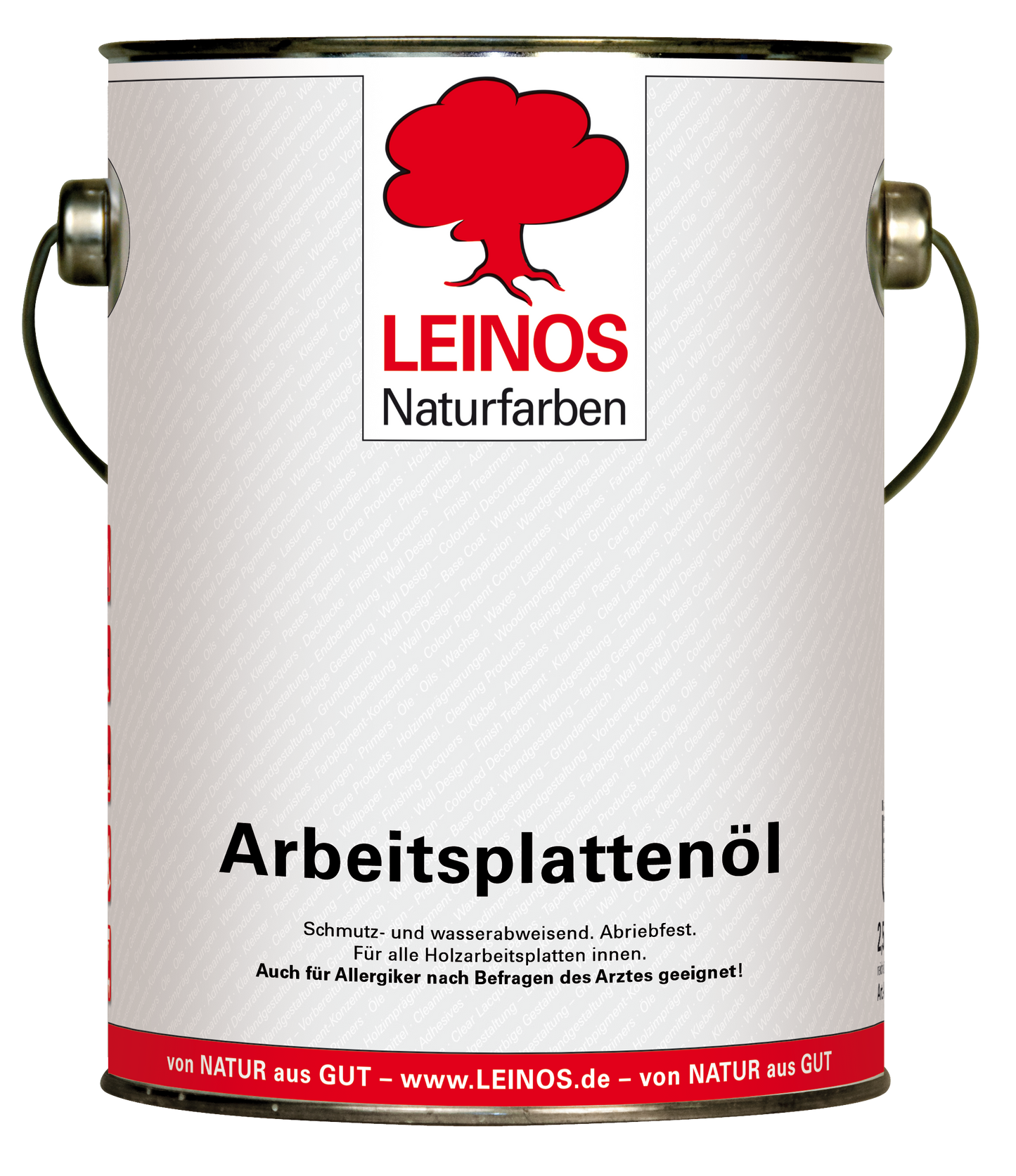 LEINOS 280 Arbeitsplattenöl für Innen 2,5 | Naturöl zur Imprägnierung von Küchenarbeitsplatten, Möbeloberflächen & Kinderspielzeug aus Holz | Speziell für den Küchenbereich, lösemittelfrei