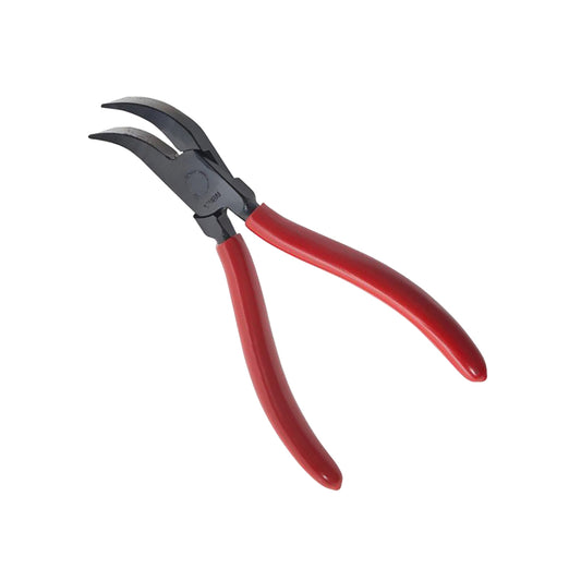 STUBAI Falzzange 24/180 mm | Zangenmaul 45° abgewinkelt | extra leicht 180 g, Einstecktiefe 35 mm | eingelegtes Gewerbe mit Führungslagerring | C45 geschmiedet, vergütet | Made in Austria