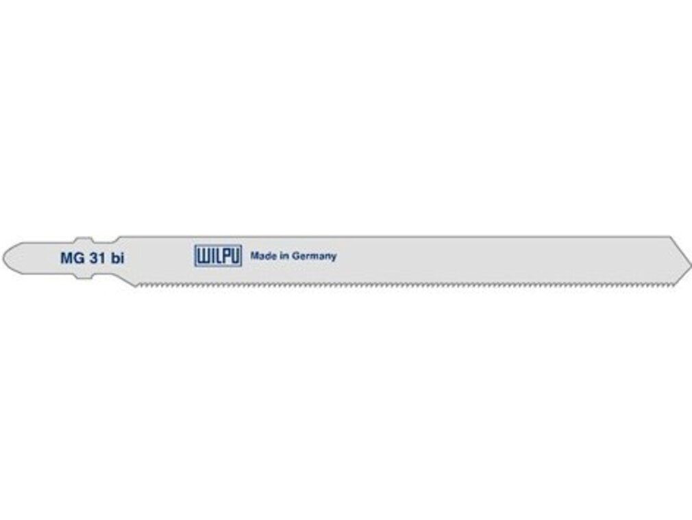 WILPU Stichsägeblatt MG 31 bi mit Einnockenschaft- / T-Schaft, 2 Stück