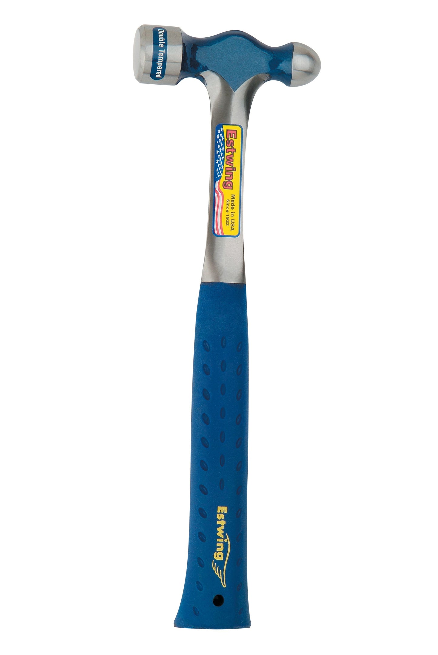 ESTWING Englischer Schlosserhammer mit Vinylgriff, Ø19mm | glatte Bahn | Ball Peen Hammer 227 g Metallbearbeitungswerkzeug | mit geschmiedeter Stahlkonstruktion und stoßdämpfendem Griff
