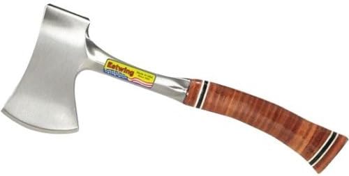 ESTWING Axt mit Ledergriff, 83mm 820g, mit Nylon Schutzhülle | Sportsman's Axes | Camping und Freizeit, Ideal zum Spalten von kleinen Holzscheiten (Anmachholz )