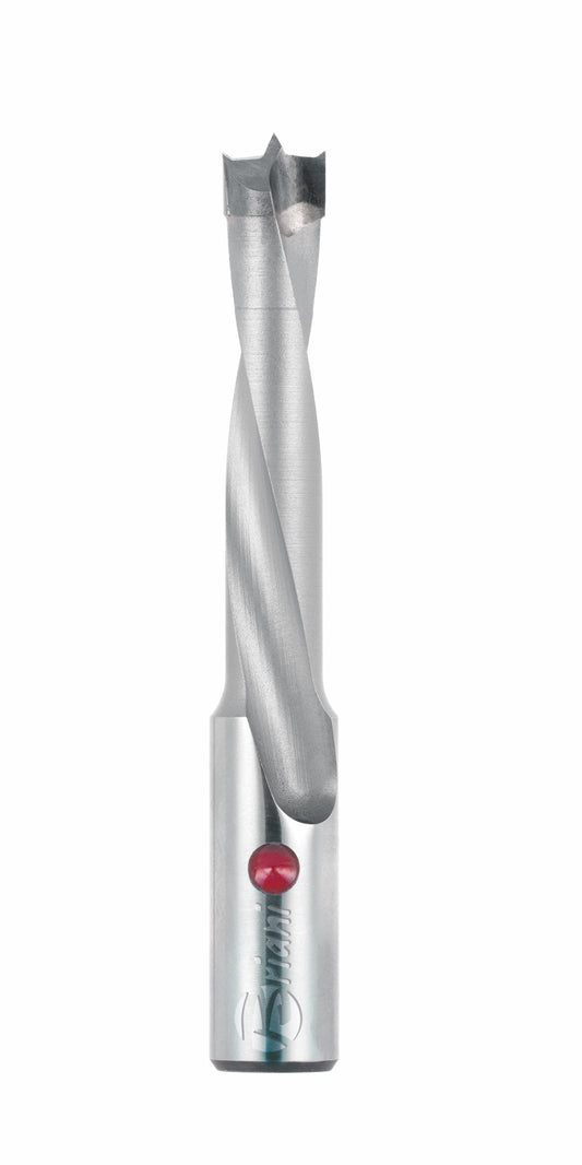 Dübellochbohrer aus Hartmetall - Schneide 2/V2, Arbeitslänge 27 mm, Gesamtlänge 57,5 mm, Schaft 10X27 mm, Ø 8 mm, Linkslauf