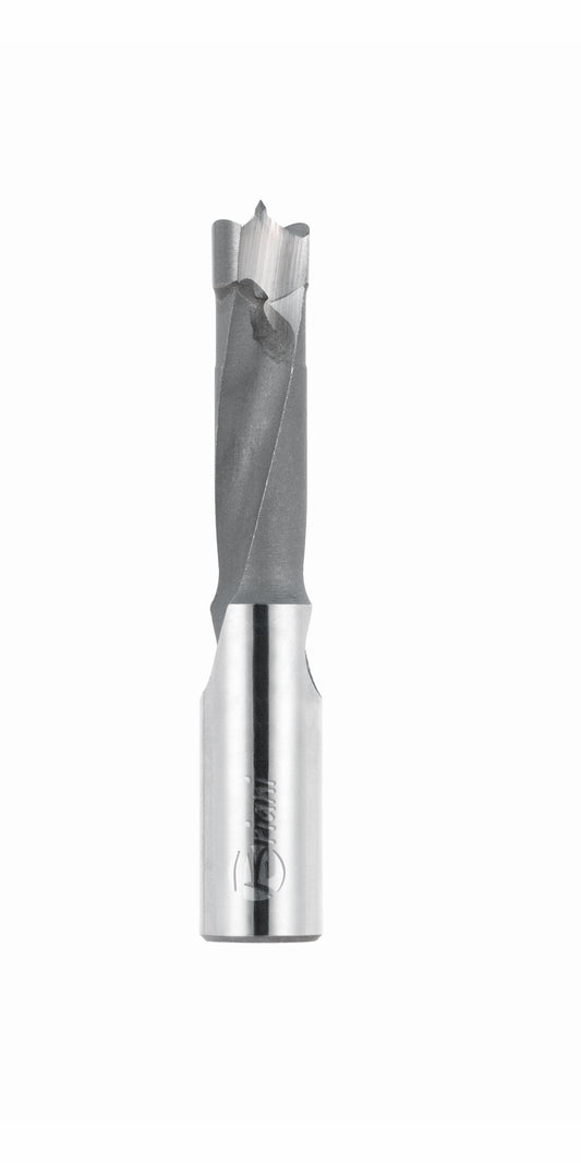 Dübellochbohrer mit gerundetem Vorschneider aus Hartmetall - Schneide 2/V2, Arbeitslänge 35 mm, Gesamtlänge 70 mm, Schaft 10X30 mm, Ø 12 mm, Rechtslauf
