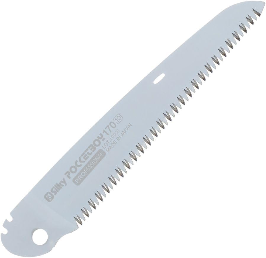 Silky Ersatzblatt für Pocketboy 170 mm – schwarz, Zahnung mittel – Original-Sägeblatt für Klappsäge – 10 Zähne/Zoll – sauberer Schnitt – impulsgehärtet – Made in Japan – Artikel 346-17