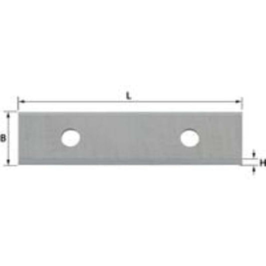 HW-Wendeplatte 4 Schneiden sehr gut geeignet für Spanplatten - 49,5x12x1,5mm a=26mm T04F 2 Stück ,gut geeignet für MDF, Hart- und Weichholz