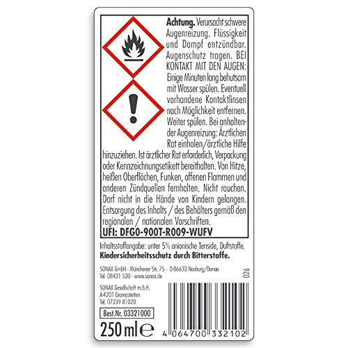 SONAX 03321000 AntiFrost+KlarSicht Konzentrat Citrus 250 ml