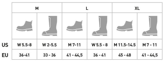 STUBAI Grödel für Wander-Schuhe | MOUNT TRACK orange, Größe M/L/XL Antirutsch-Schuhkrallen aus Edelstahl für Winter, Rutschfeste Spikes für Schuhe, Wandern, Schnee, Outdoor
