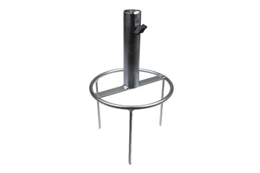 STUBAI Schirmständer Rasendorn 25 mm Ø, Höhe 200 mm, 1000 g – robuster Sonnenschirmhalter für Rasen & Wiese | werkzeuglos einstecken | standfest & mobil für Garten, Strand & Camping
