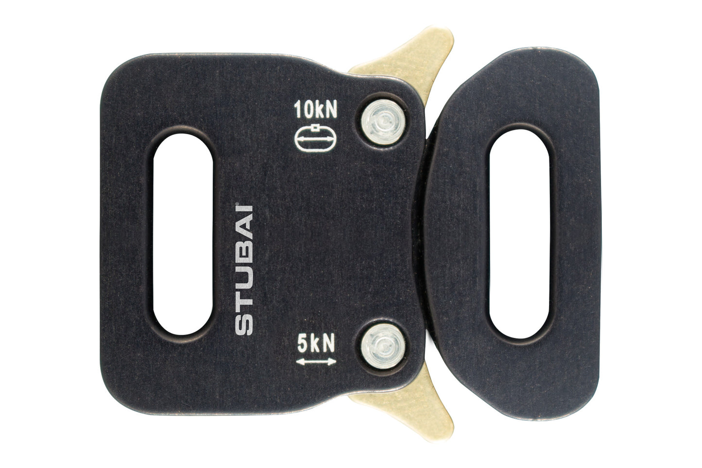 STUBAI Gurtschnalle bis 12 mm | vergütetem Aluminium mit schwarzer Eloxierung | CLICK FIX 2.0 MINI | verhindert Öffnen unter Last | Profiqualität Made in Austria