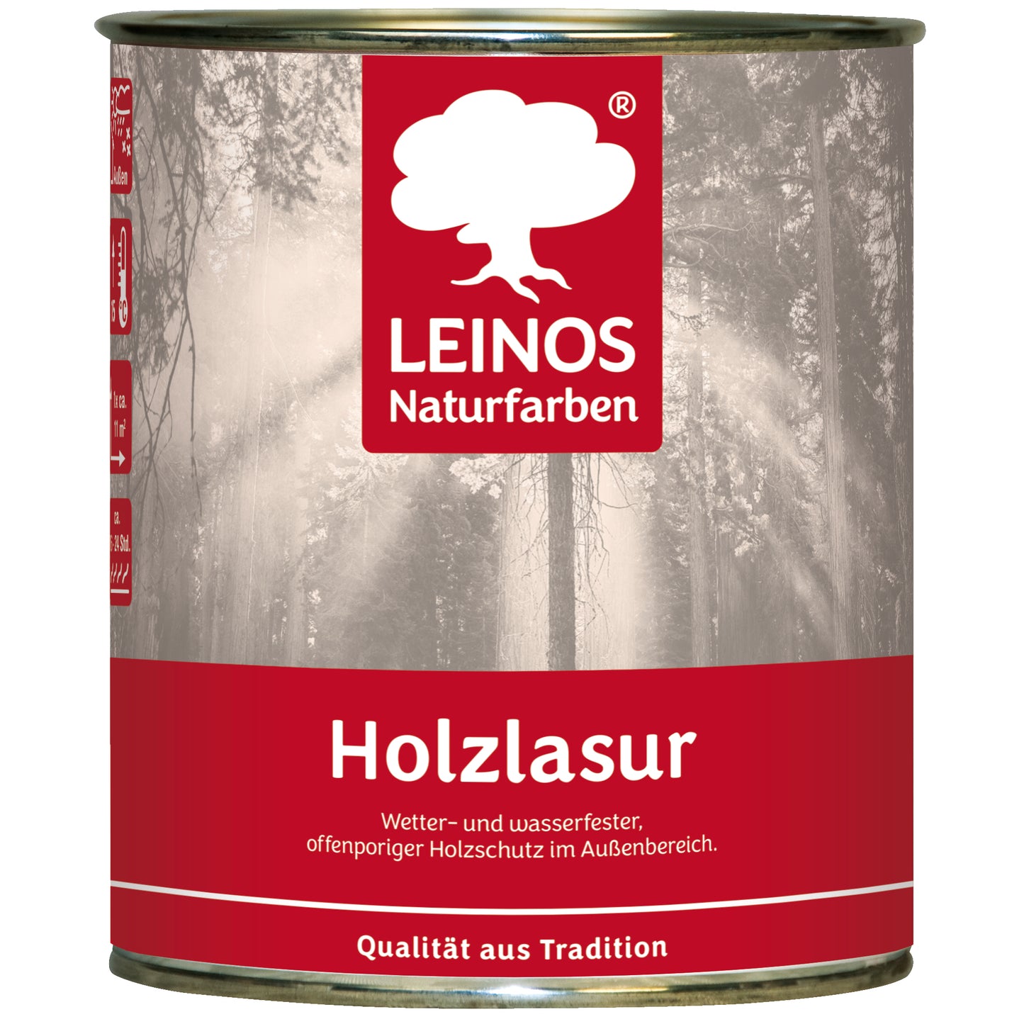Wetterfeste Holzlasur für Außen 102 Ebenholz 0,75 Liter - offenporiger Holzschutz mit Filmschutz gegen Pilzbefall - für Fenster, Türen, Zäune & Pergolen - wasserabweisend, lasierend