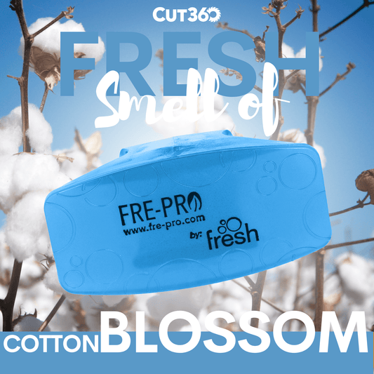 Cut360 Bowl Clip Raumduft, 1 Stk, nachhaltiger und langanhaltender Lufterfrischer Cotton Blossom mit Hygienefunktion, stillvoller Duft