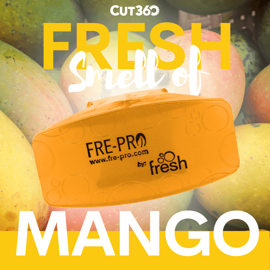 Cut360 Bowl Clip Raumduft, 12 Stk, nachhaltiger und langanhaltender Lufterfrischer Mango mit Hygienefunktion, stillvoller Duft