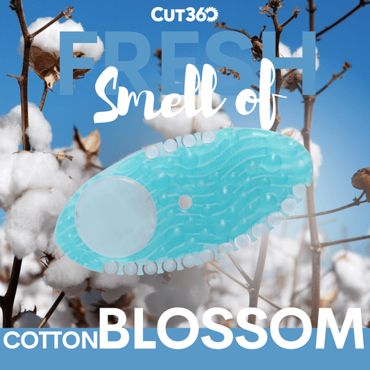 Cut360 Fresh Curve der WC Duft, 1 Stk, nachhaltiger und langanhaltender Toiletten-Duft Cotton Blossom einfache Installation an jeder Oberfläche