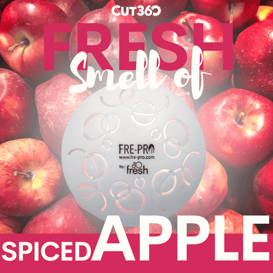 Cut360 Easy Fresh Raumduft Spiced Apple für große Räume, 12 Stk., 30 Tage Frischewirkung, Hochkonzentrierter Lufterfrischer in weiß für passendem elektrischen Duftspender
