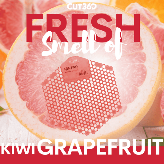 Cut360 Fresh Wave 3D der WC Duft für Pissoir, 10 Stk, nachhaltiger und langanhaltender Toiletten-Duft Kiwi Grapefruit mit verbessertem Spritzschutz, stillvoller Urinaleinsatz
