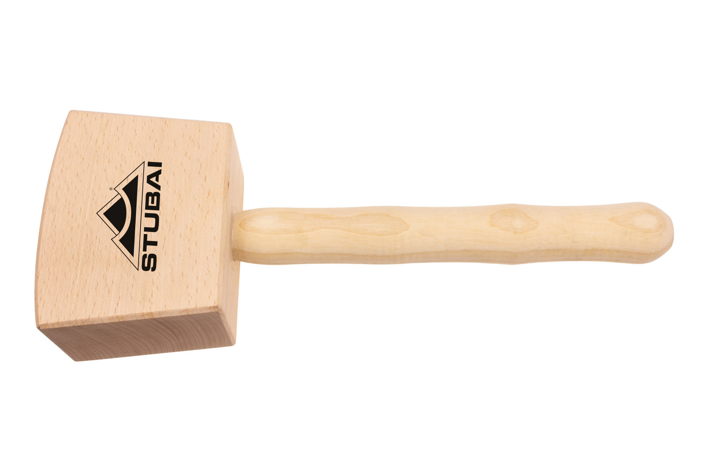 Stubai Tischler Holzhammer 1005 – Schreinerklüpfel 80 × 140 mm, 650 g – Rotbuchenholz-Kopf & Eschestiel – Holzhammer für Tischler, Zimmerer & Schnitzer – präzises Klopfwerkzeug, ergonomisch & lackiert