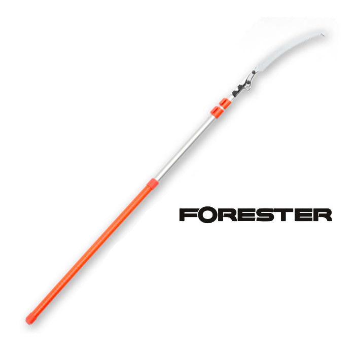 SILKY Forester 4500 Teleskopsäge 3-teilig 2,2–4,5 m | 380 mm Zugsägeblatt 7,5 Z/30 mm Mirai-Me | ovale Alu-Stange, Doppel-Verriegelung | Sichelspitze, kompakt 2,2 m | HookFox optional