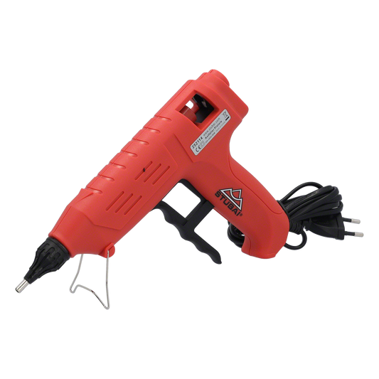 STUBAI WoodRepair Holzreparatur Set BASIC mit Astfüller-Pistole 80W & 8 Stäben Mix 1 – für Knoten, Risse und Holzschäden – Reparatur für Fenster, Parkett, Möbel – Profi & Heimwerker Set im Koffer