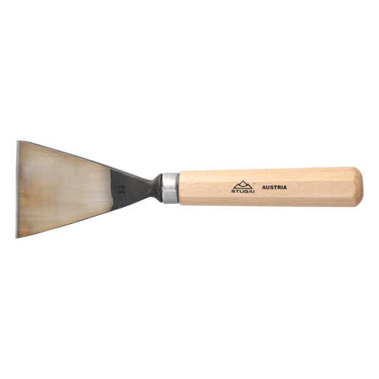 STUBAI Stemmeisen Stechbeitel Serie 52 - Form 63 | Schweizer Messer Form B 70 mm, mit Holzgriff, zum Vorstechen, Kerb- und Reliefschnitz, für glatte Flächen, zur präzisen Bearbeitung von Holz