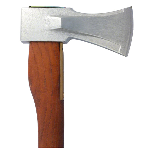 STUBAI Superspalter 1800 g mit Messing-Stielschutz | Kopf in Nirolook | Eschenstiel dunkelbraun, hochglanzlackiert | Kopfgewicht 1800 g, Gesamtlänge 700 mm | inkl. Schneidenschutz | Made in Austria