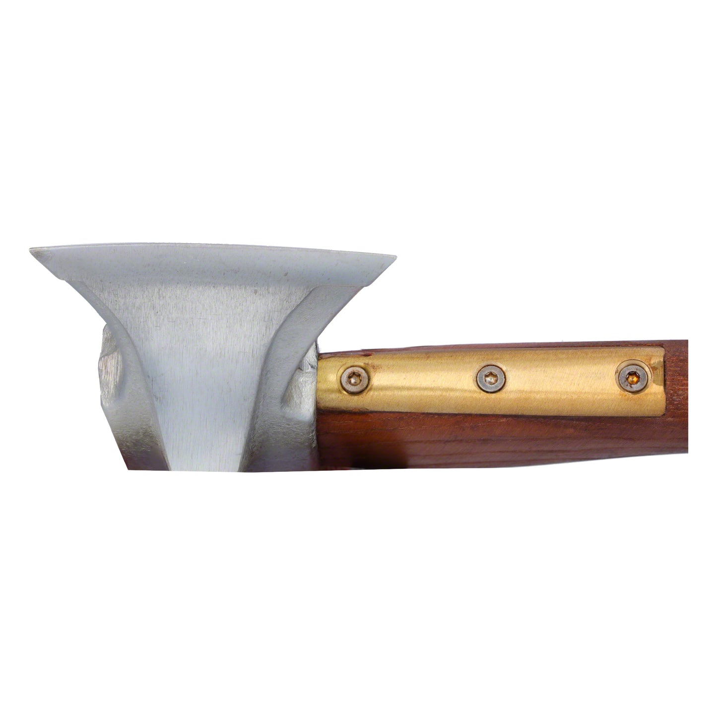 STUBAI Superspalter 1800 g mit Messing-Stielschutz | Kopf in Nirolook | Eschenstiel dunkelbraun, hochglanzlackiert | Kopfgewicht 1800 g, Gesamtlänge 700 mm | inkl. Schneidenschutz | Made in Austria