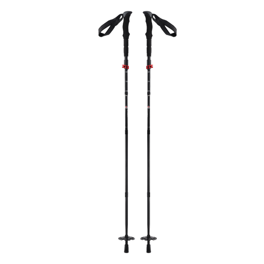 STUBAI Faltbarer Tourenstock Crimp Tour | 111 cm bis 128 cm | Faltstöcke für Wanderung, steinige Wegen, Schneefelder, Outdooraktivitäten