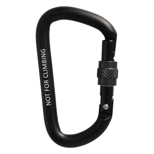 STUBAI Material-Karabiner | ACESSORY Minikarabiner mit Schraubsicherung | Schraubkarabiner | Schwarz | Blau | Orange | Rot | Accessoire-Karabiner | für Camping, Wandern, Outdoor| Schlüsselanhänger