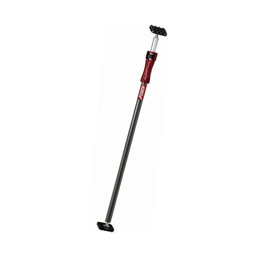 PIHER Lastenstange 155-290cm im Set mit 2 Abstützplatten, 2 Schnellspannern und einer Tragetasche | Von 155 cm bis 200 cm: 350 kg | Anti-Rutschunterlagen