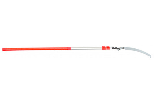 SILKY Forester 4500 Teleskopsäge 3-teilig 2,2–4,5 m | 380 mm Zugsägeblatt 7,5 Z/30 mm Mirai-Me | ovale Alu-Stange, Doppel-Verriegelung | Sichelspitze, kompakt 2,2 m | HookFox optional