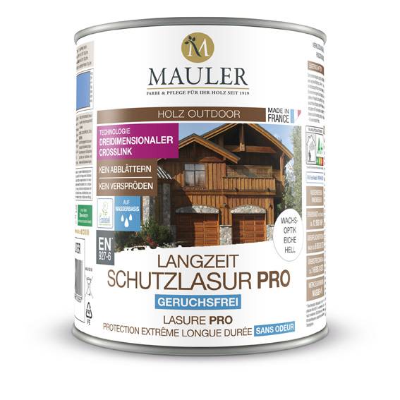 Mauler Langzeit Schutzlasur Pro - Eiche Dunkel 2,5l