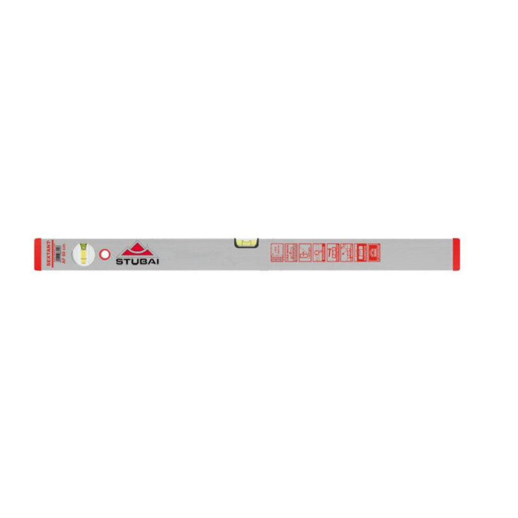 STUBAI ALU Wasserwaage FL silber elox. AF080 800 mm