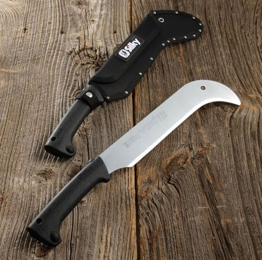 Silky Yoki Machete 270 – robuste Gartenmachete mit 270 mm Blatt aus legiertem Stahl, ergonomischem Antirutschgriff aus Vollgummi, schnellem Blattwechsel und Schutzhülle für schwere Rodungsarbeiten