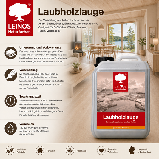 LEINOS 926 Laubholzlauge 2,50 l Farblos