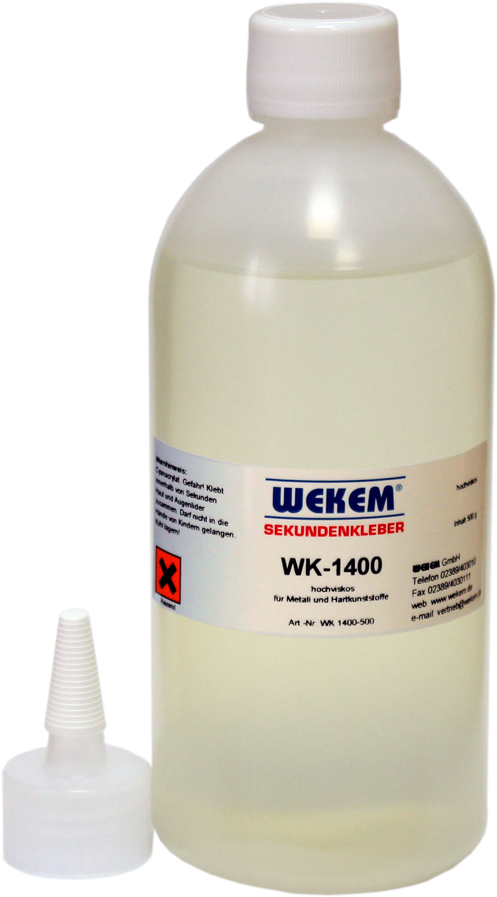 WEKEM WK 1400 Sekundenkleber hochviskos/dickflüssig 500 g