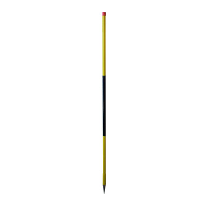 NESTLE Schneeleitstab aus Stahlrohr, 150 cm, gelb/schwarz, 12 Stück im Set