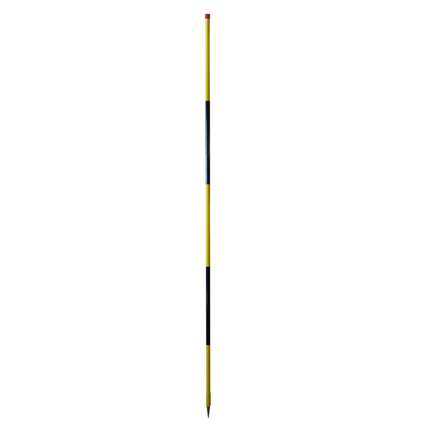 NESTLE Schneeleitstab aus Stahlrohr, 250 cm, gelb/schwarz, 12 Stück im Set