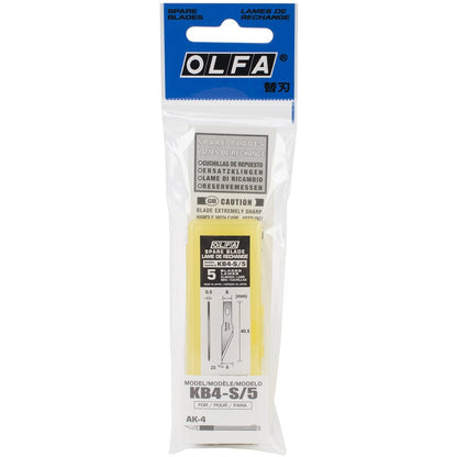 OLFA 5x Klinge KB4-S für Grafikermesser AK-4