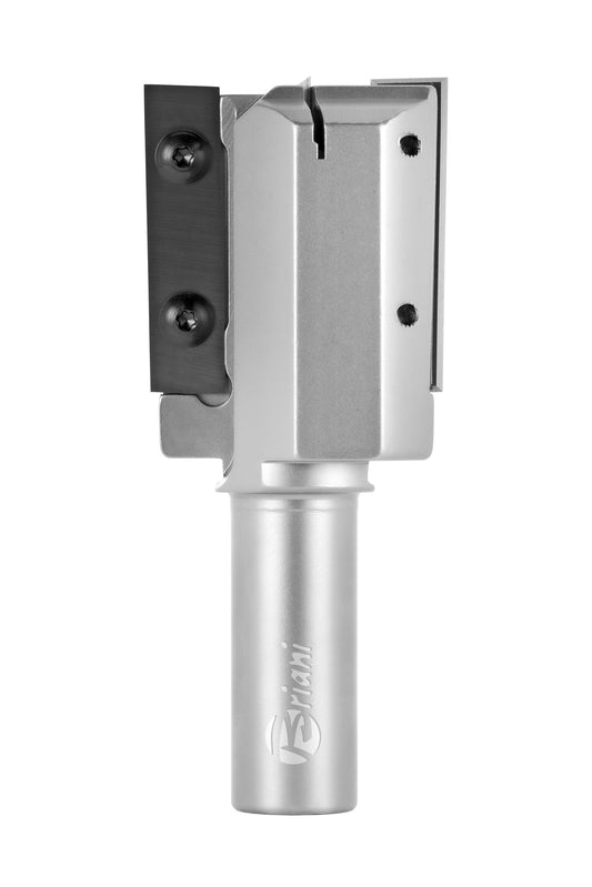 Schrupp/Schlichtfräser mit positivem Schnittwinkel und Wendeplatten Bohrschneide aus Hartmetall, Rechtslauf, Schneide 2+1, Arbeitslänge 49,5 mm, Gesamtlänge 115 mm, Schaft 20 x 50 mm, Ø 50 mm