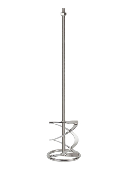 epi Edelstahlrührer MR 4 lebensmittelecht | Wendelrührer mit Schaft M14x2,0 | Rührkorb Ø 140 mm | Edelstahl V2A elektropoliert | 1 Ring | für zähe Lebensmittel, Kosmetik & Chemie