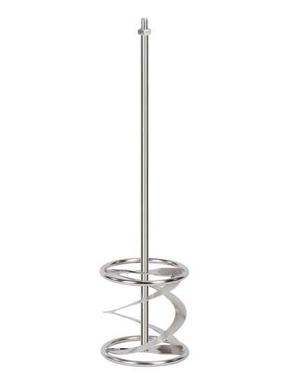 epi Edelstahlrührer MR 4 lebensmittelecht 160 mm V2A Edelstahl M14 x 2,0 600 mm 2 Ringe rechtsgewendelt für Seife Kosmetik Teige und zähe Materialien Profi Qualität für Labor Chemie Anwendungen