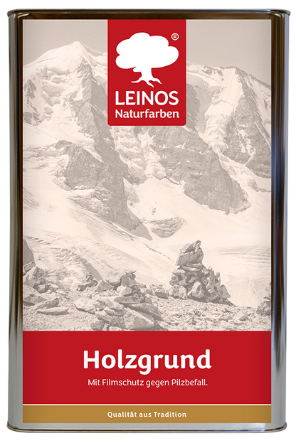 LEINOS 150 Holzgrund 10 l – offenporige Holzgrundierung für Lack- und Lasuranstriche außen, mit Filmschutz gegen Bläuebefall, tiefenwirksam, transparent-bräunlich, reicht bis ca. 144 m²