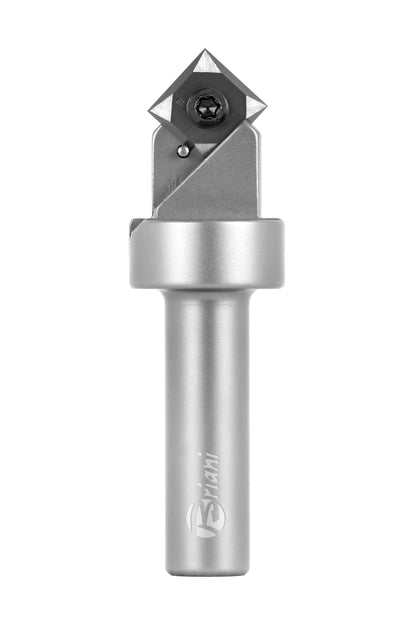 V-nutfräser Foldingfräser und Schriftfräser mit Wendemesser aus Hartmetall, Rechtslauf, Schneide 1, 92°, Arbeitslänge 8,3 mm, Gesamtlänge 73 mm, Schaft 12 x 40 mm, Ø 17 mm