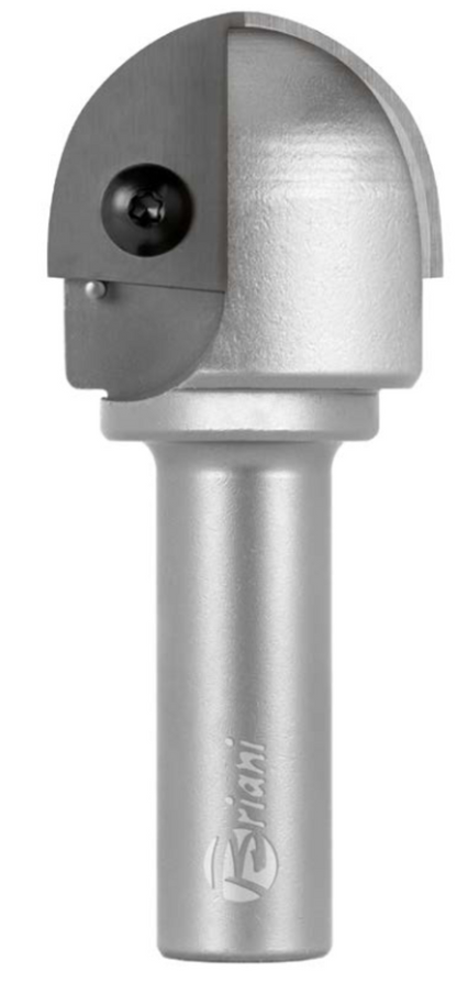 Hohlkehlfräser mit Wechselplatten aus Hartmetall, Rechtslauf, Schneide 2, Arbeitslänge 23 mm, Gesamtlänge 90 mm, Schaft 20x50 mm, Ø 30 mm