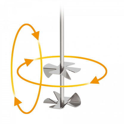 epi MR 8 Edelstahlrührer V2A mit Bodendistanzkegel, lebensmittelecht, ØRührkorb 55 mm, Schaft Ø 6 mm