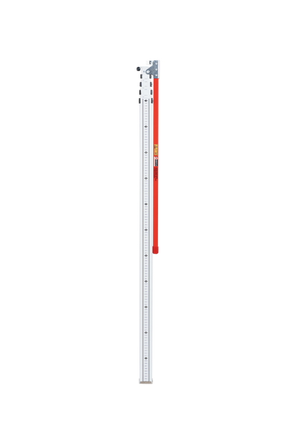 NESTLE TELEMESS TM-500 LKW-Höhenmesser 5 m – Teleskopmeter 125–500 cm mit ausklappbarem, arretierbarem 70 cm Haken (kunststoffbeschichtet), mm-Teilung oben→unten, Made in Germany