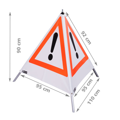 NESTLE Warnpyramide 90 cm, Achtung (VZ101), mit Feder